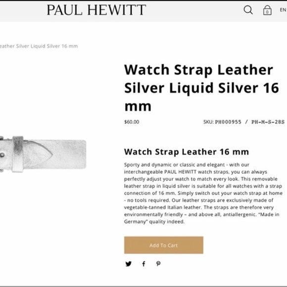 BNWT AUTHENTIC PAUL HEWITT WATCH - Picture 7 of 9